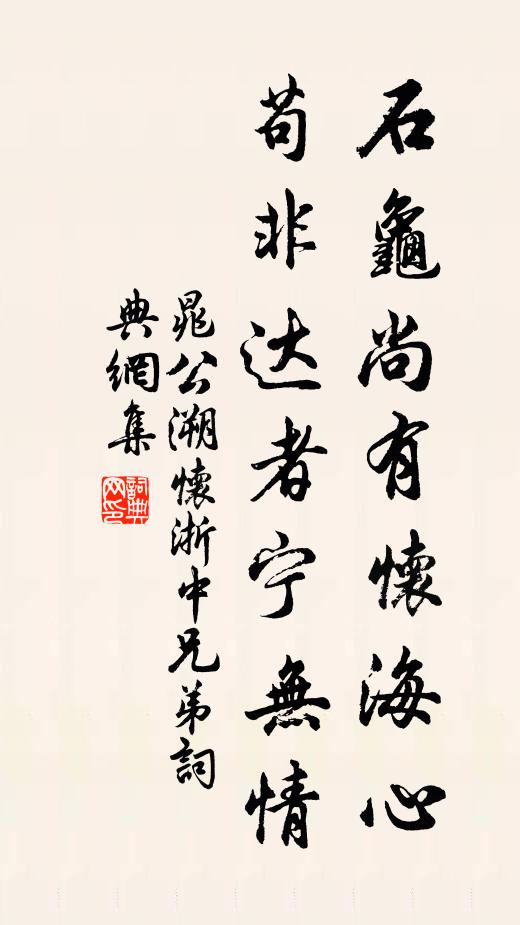 晁公溯石龟尚有怀海心,苟非达者宁无情书法作品欣赏